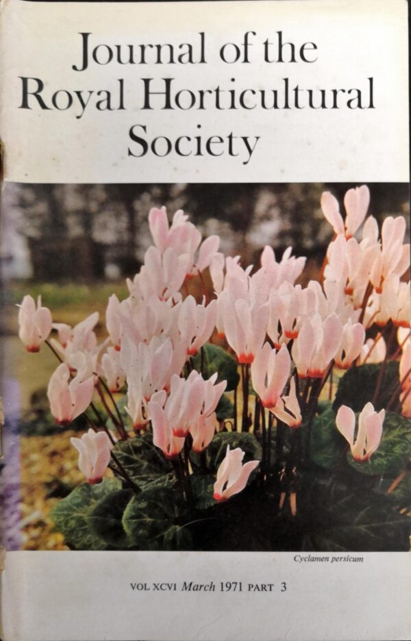 Journal of the Royal Horticultural Society - Volume XCVI, Part 3, March 1971