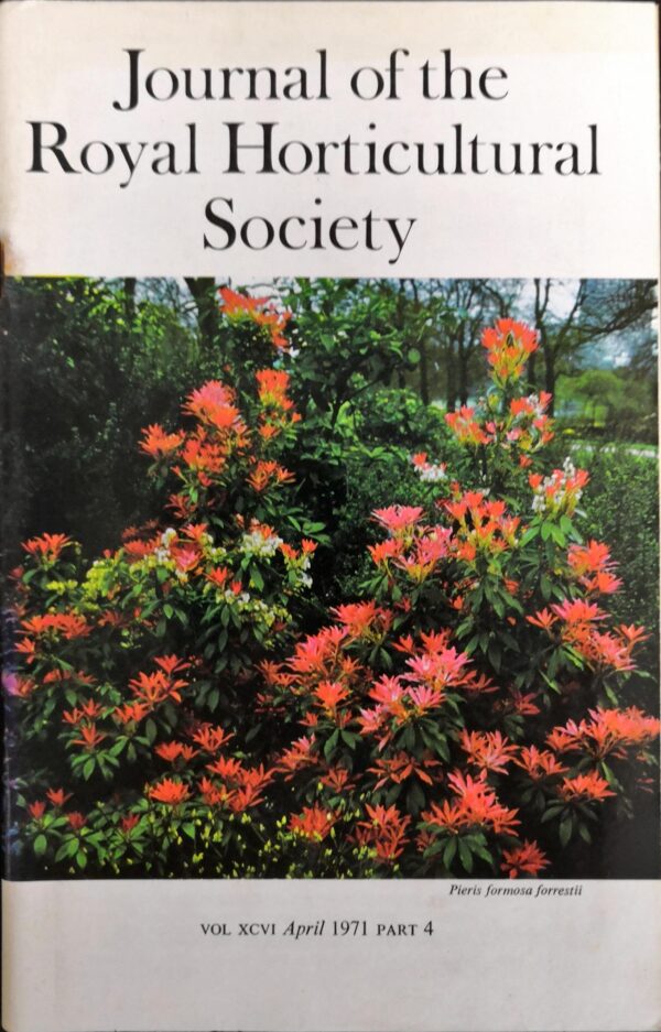 Journal of the Royal Horticultural Society - Volume XCVI, Part 4, April 1971