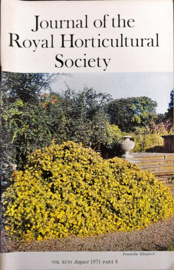 Journal of the Royal Horticultural Society - Volume XCVI, Part 8, August 1971