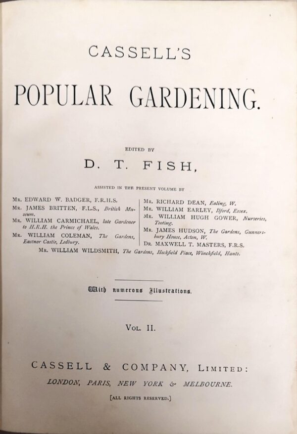 Cassell's Popular Gardening: Vol. II - Image 2