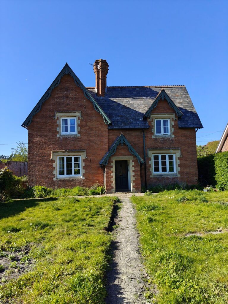 Image of the main entrance to Gardener's Cottage, The Spring Market Lavington