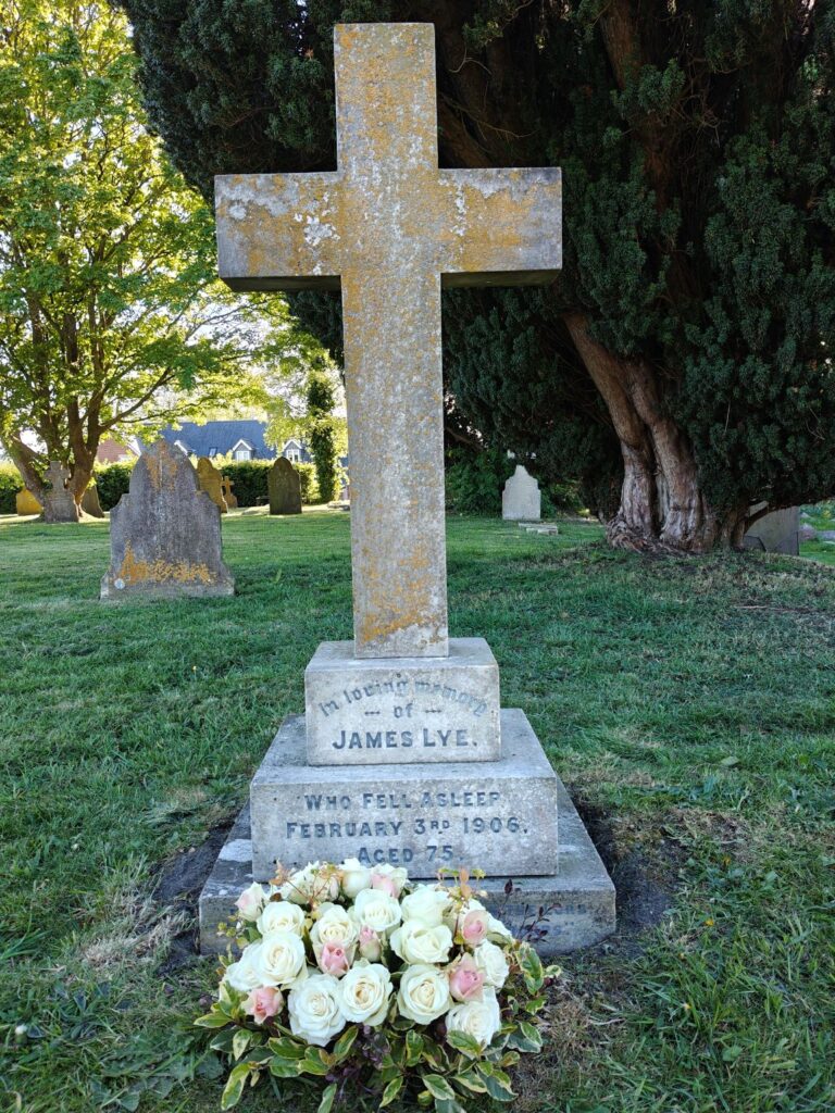 James Lye's Memorial in the church yard of St Mary's Market Lavington